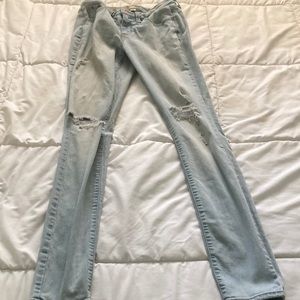 Light skinny jeans from target